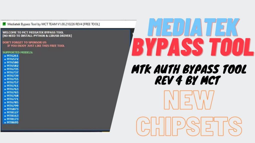 Download MTK Bypass Tool by MCT Team – All MediaTek Auth Bypass Tool Free