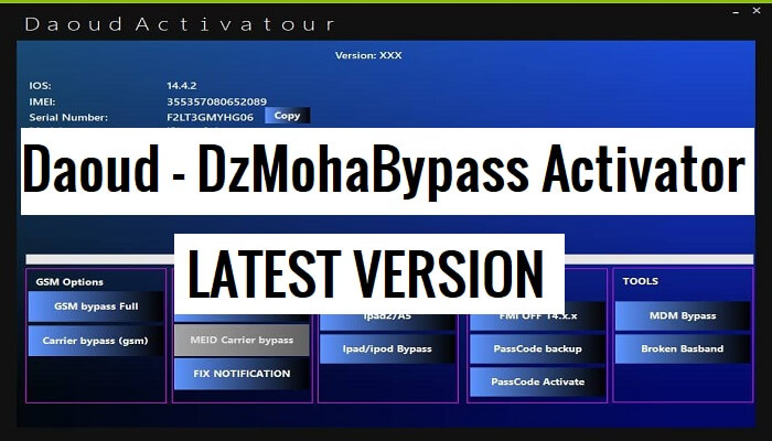 Daoud - DzMohaBypass Tool Latest Version Free Download (100% Works)