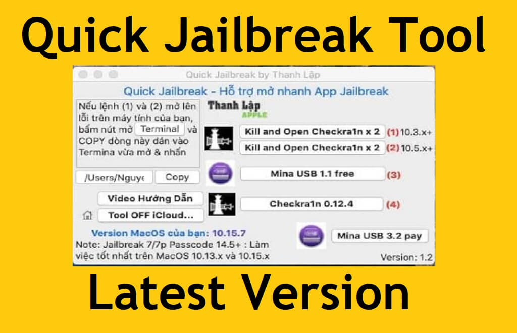 Quick Jailbreak Tool V1.2 Free Download Latest for Mac PC
