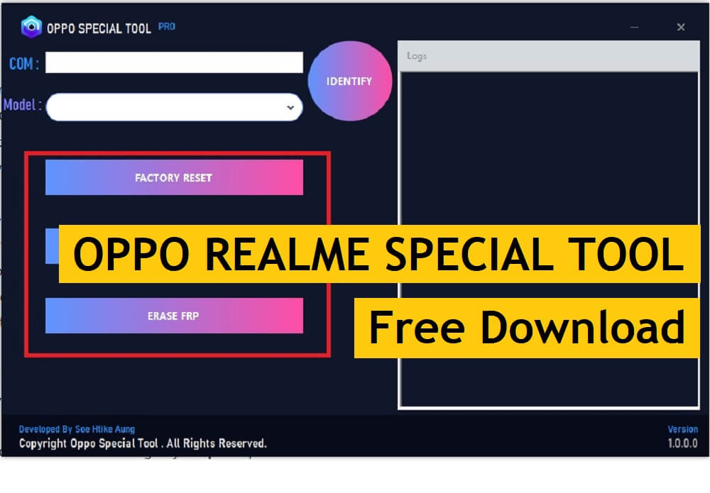Oppo Realme Qualcomm GUI Format Tool | Oppo Qualcomm Special Tool 2021