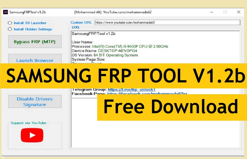 Samsung FRP Tool v1.4 Latest Setup Version Free Download