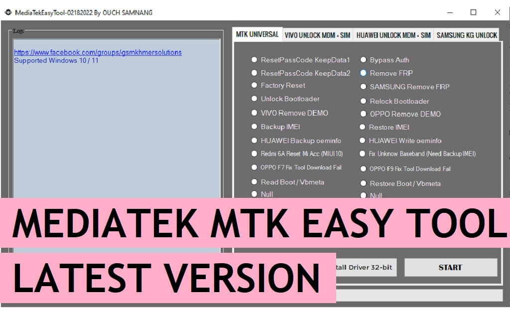 Download MTK MediaTek Easy Tool V2 Latest Version Free