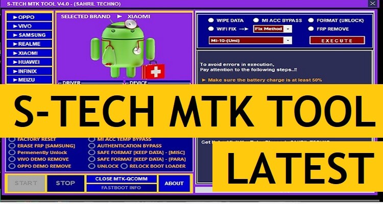 S TECH MTK Tool v4.0 Latest Version Download for Windows 11, 10 Free