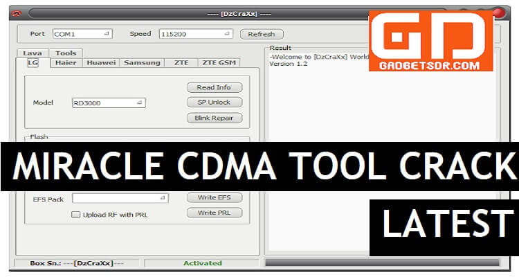 Miracle CDMA Tool Crack V1.2 Download Free Without Key Or Box 100% Working