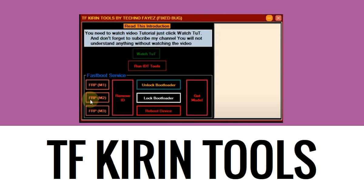 Huawei TF Kirin Tool Download Latest FRP Bypass, Unlock Easily